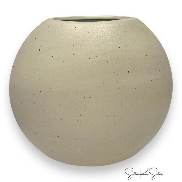Threshold Large Ceramic Disc Ceramic Vase Modern Minimalist Home Decor - Target - Picture 6 of 9